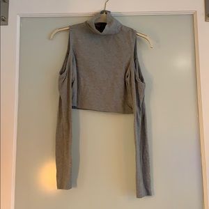 ASOS “cold-shoulder” cutout crop top, size US 12